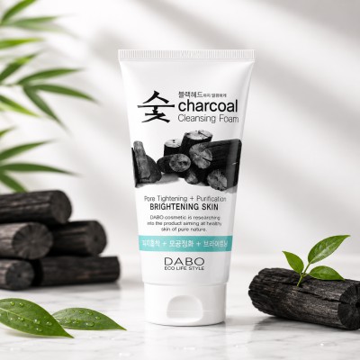 DABO Charcoal foam cleansing brightening skin (150ml)