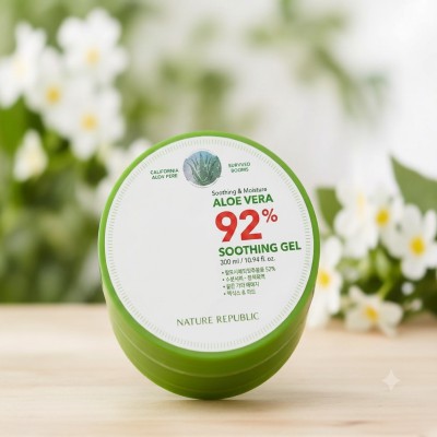 Nature Republic 92% Aloe Vera Soothing Gel (300ml)