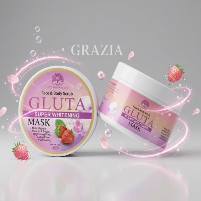 Grazia Gluta Super Whitening Face & Body Scrub (300grm)