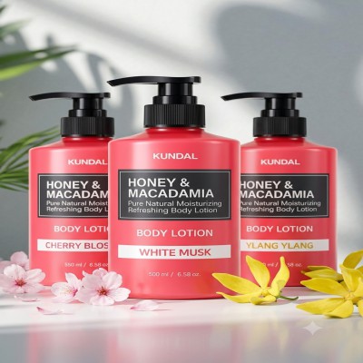 KUNDAL Honey & Macadamia [White Musk] Body Lotion 500ml