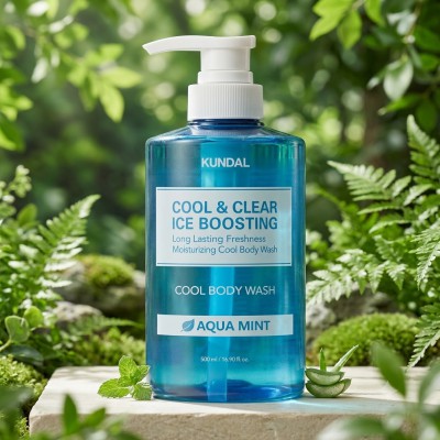 “Kundal Cool & Clear Ice Boosting Body Wash Aqua Mint – 500ml “