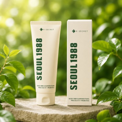 K-SECRET SEOUL 1988 Cleansing Foam : Pine Cica 1% +Probiotics 150ml