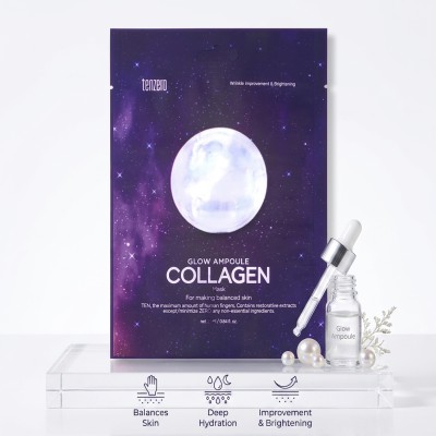 Tenzero Glow Ampoule Collagen Mask (25ml)
