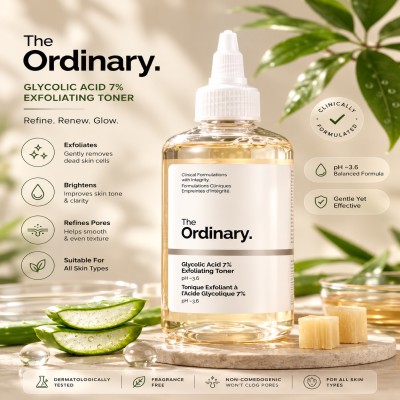 The Ordinary Glycolic Acid 7% Exfoliating Toner (100ml)