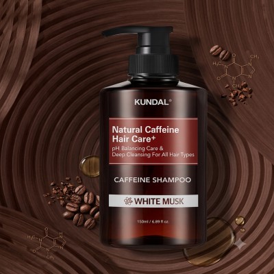 Kundal Natural Caffeine Hair Care Shampoo White Musk (500ml)