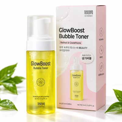 Tenzero Glow Boost Bubble Toner (150ml)